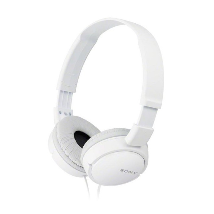 MDRZX110APW.CE7 Sony Supra-aural closed-ear Headphones with a 12Hz–22kHz frequency range, and padded earcups. NONE - Only use fo
