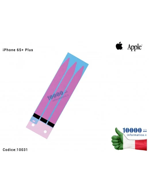 10031 Adesivo Biadesivo Batteria APPLE iPhone 6S+ Plus (A1634) (A1687) (A1699) Battery Adhesive Strips Sticker