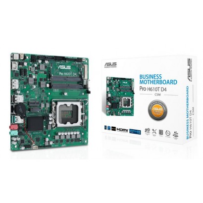 90MB1AM0-M0EAYC 90MB1AM0-M0EAYC Asus Intel H610, LGA1700, 2x DDR4, DP, HDMI, M.2, SATA III, USB, 1G LAN, Mini-ITX, 170x170 mm...