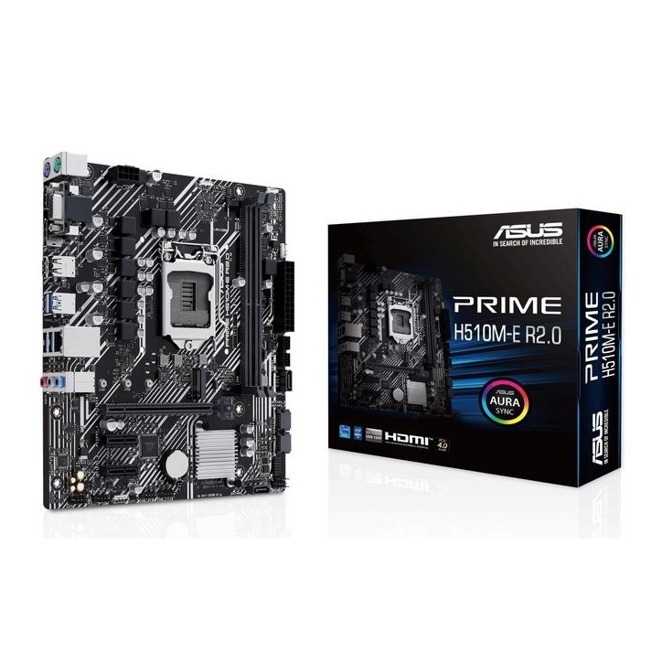 90MB1FQ0-M0EAY0 Asus Prime H510M-E R2.0 motherboard socket Intel LGA1200 (Intel H470 chipset, mATX, DDR4, USB 3.2 Gen 1, M.2, 1G