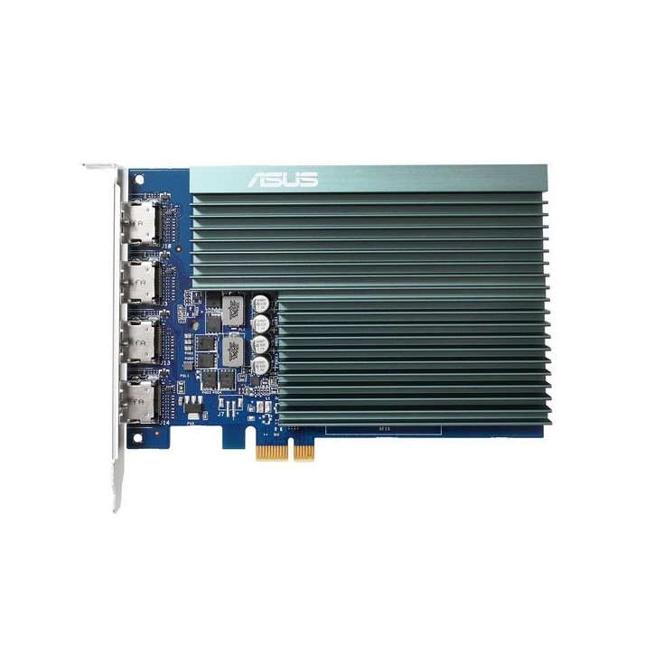 90YV0H20-M0NA00 Asus GeForce GT 730, 2GB GDDR5, PCI Express x1, 4x HDMI, HDCP, 148x105x18 mm Passive 90YV0H20-M0NA00 Asus GeForce GT 730, 2GB GDDR5, PCI Express x1, 4x HDMI, HDCP, 148x105x18 mm Passive