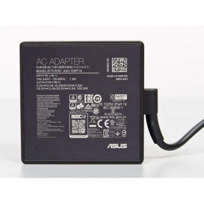 0A001-01090100 Asus Asus ADAPTER 100W 3PIN USB TYPE C Black