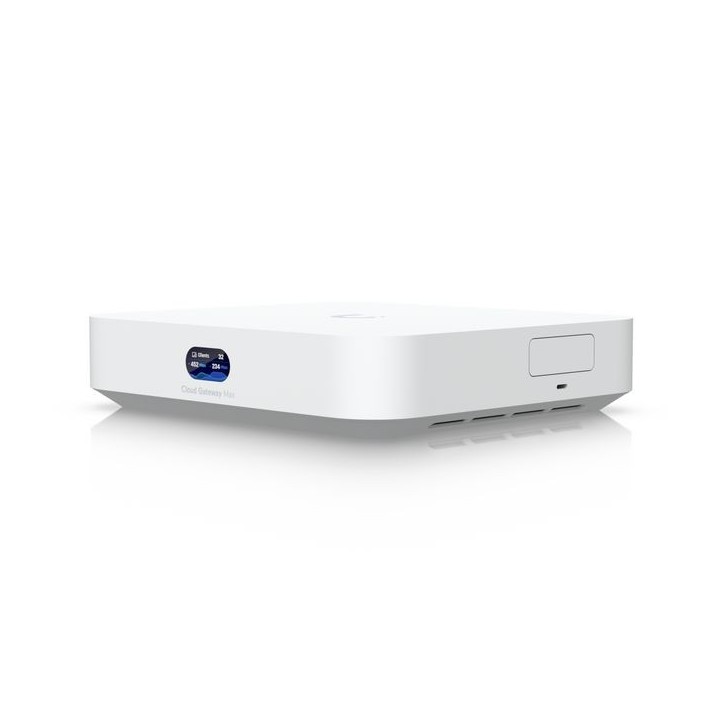 UCG-MAX Ubiquiti Cloud Gateway Max - Compact 2.5G Cloud Gateway with 30 UniFi device / 300 client support, 2.3 Gbps IPS routing,