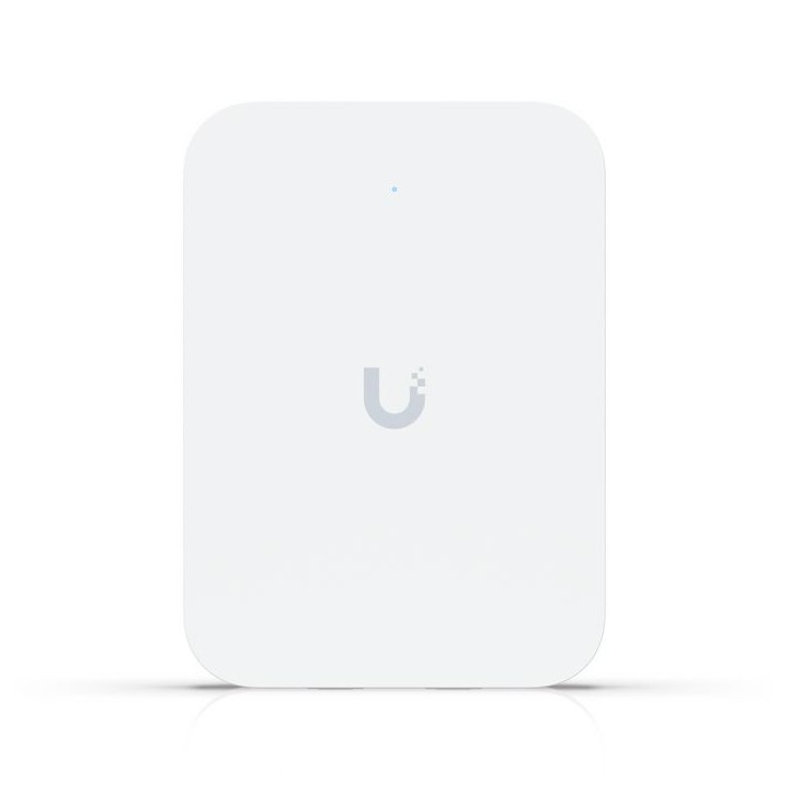U7-IW Ubiquiti Wall-mounted, WiFi‎ 7, 115 m2 (1,250 ft2), 3x 2.5 GbE RJ45 ports, PoE, 13W, Polycarbonate, aluminum alloy, 137 x 