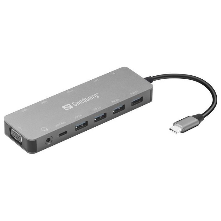 136-45 Sandberg USB-C 13-in-1 Travel Dock 43211615