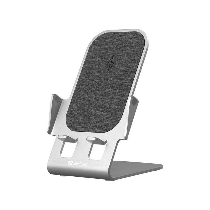 441-51 Sandberg Wireless Charger Stand 15W Alu 1 m