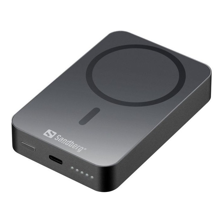 420-97 Sandberg Magnet Wireless Powerbank 10000 ALU 37 Wh