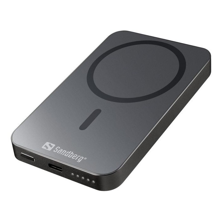 420-96 Sandberg Magnet Wireless Powerbank 5000 ALU 18,5 Wh