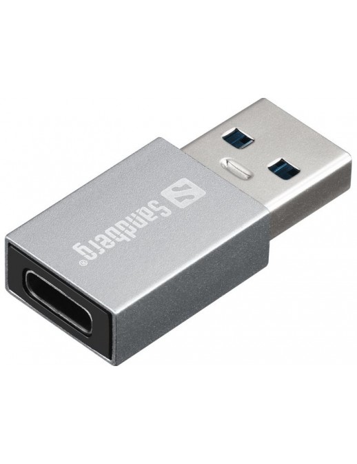 136-46 Sandberg USB-A to USB-C Dongle NONE - Only use for non-battery items