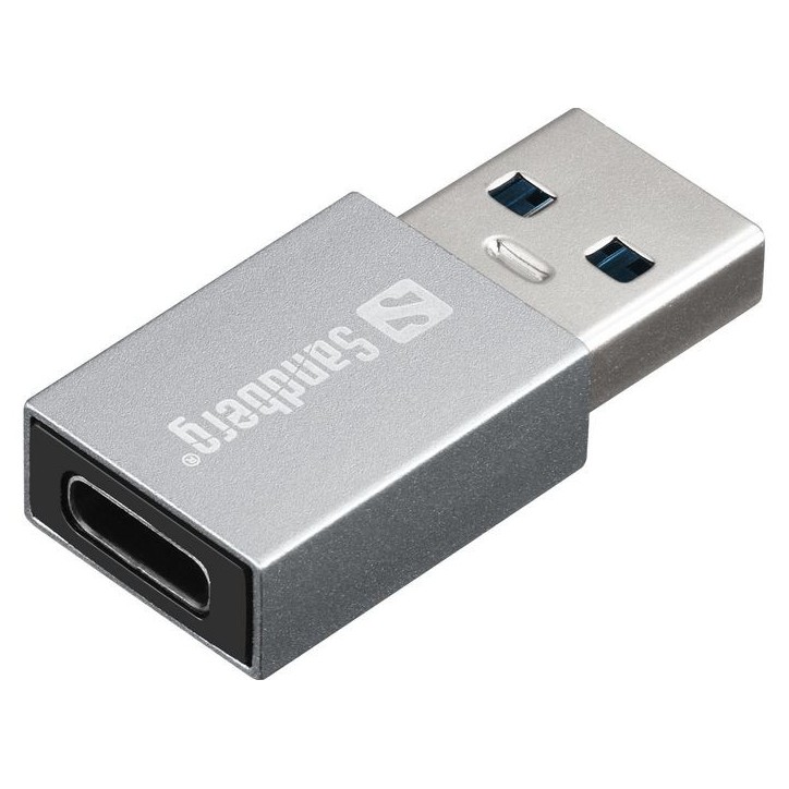 136-46 Sandberg USB-A to USB-C Dongle NONE - Only use for non-battery items