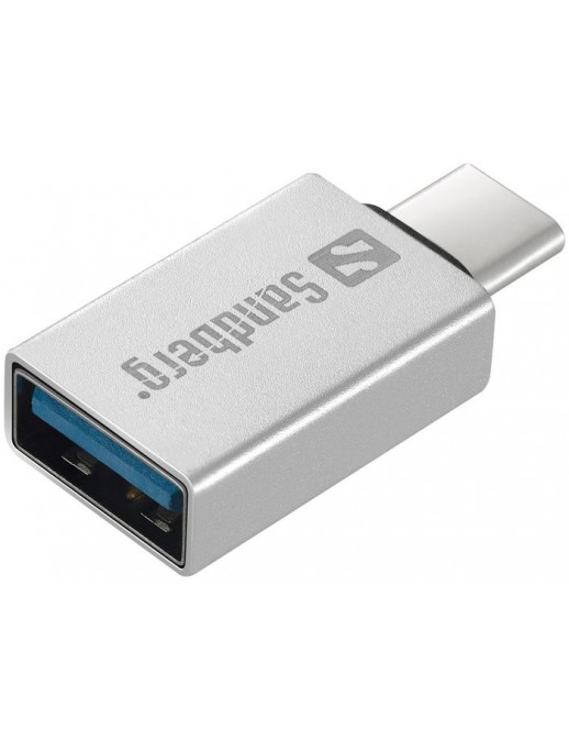 136-24 Sandberg USB-C to USB 3.0 Dongle Aluminium