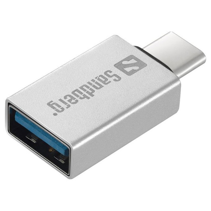 136-24 Sandberg USB-C to USB 3.0 Dongle Aluminium