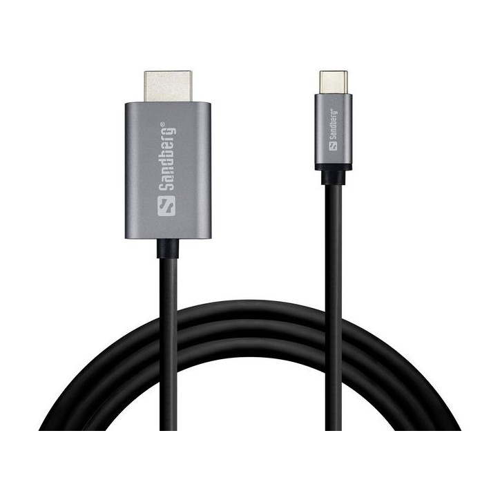 136-21 Sandberg USB-C to HDMI Cable 2M NONE - Only use for non-battery items