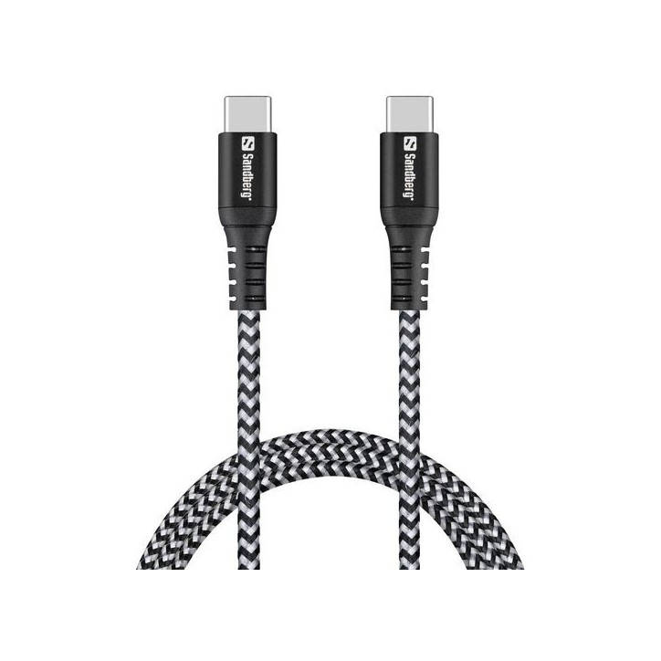 441-38 Sandberg Survivor USB-C Cable 1M, 100W NONE - Only use for non-battery items
