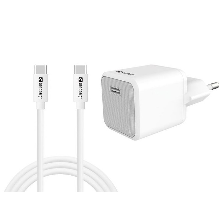 441-58 Sandberg USB-C 20W Charger EUUSB-C to C White