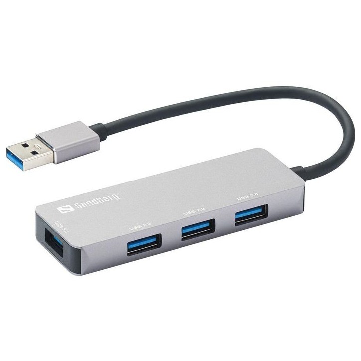 333-67 Sandberg USB-A Hub 1xUSB3.03x2.0 SAVER 5000 Mbit/s
