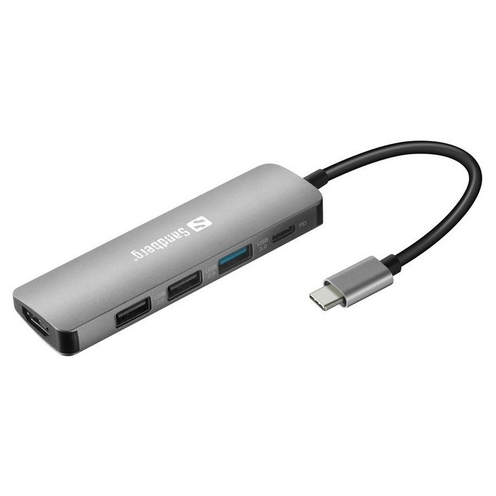 136-32 Sandberg USB-C Dock HDMI3xUSBPD 100W N/A