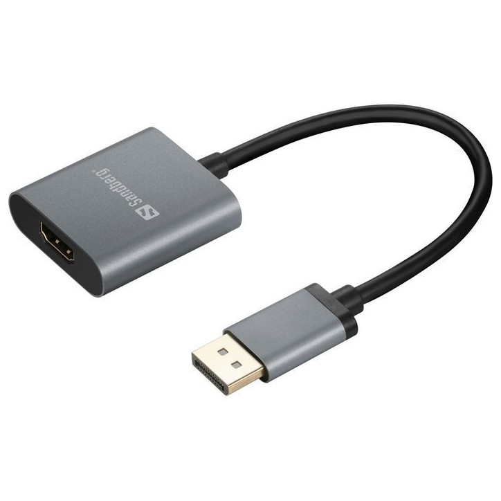 509-19 Sandberg DisplayPort 1.4 to HDMI 2.0 4K Adapter NONE - Only use for non-battery items