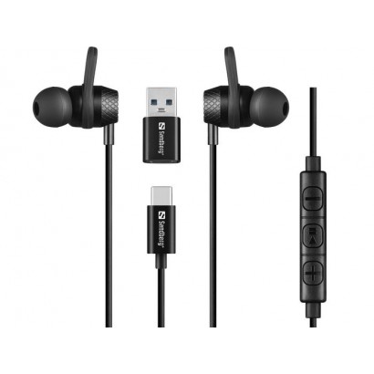 126-50 126-50 Sandberg USB-C/A In-Earset with Line-Mic NONE - Only use for non-battery items