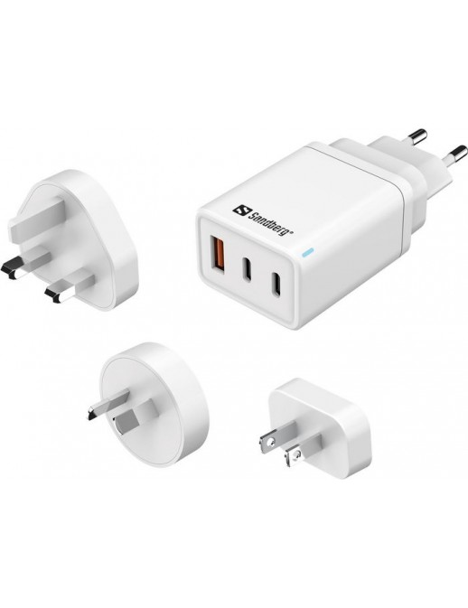 441-59 441-59 Sandberg 3in1 TravelCharger USB-C/A 65W Yes