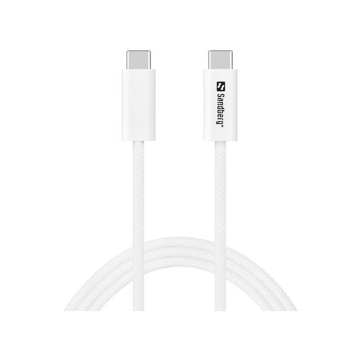 136-56 Sandberg USB-C to C USB4 240W40Gbps, 1M NONE - Only use for non-battery items
