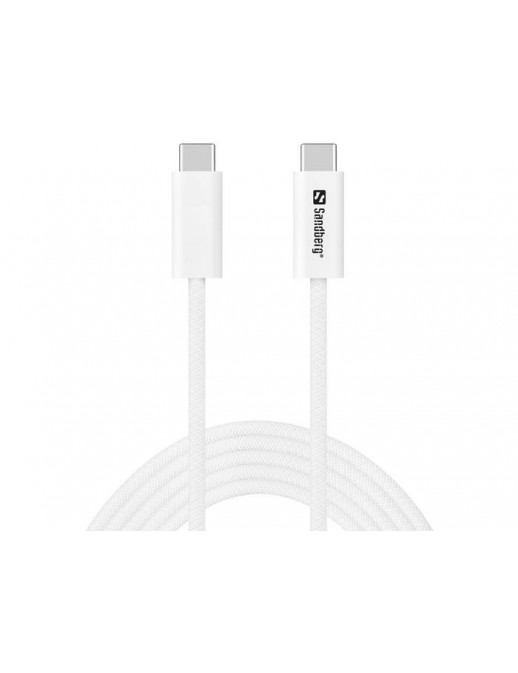 136-57 136-57 Sandberg USB-C to C USB4 240W40Gbps, 2M NONE - Only use for non-battery items