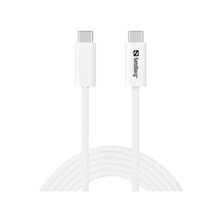 136-57 Sandberg USB-C to C USB4 240W40Gbps, 2M NONE - Only use for non-battery items