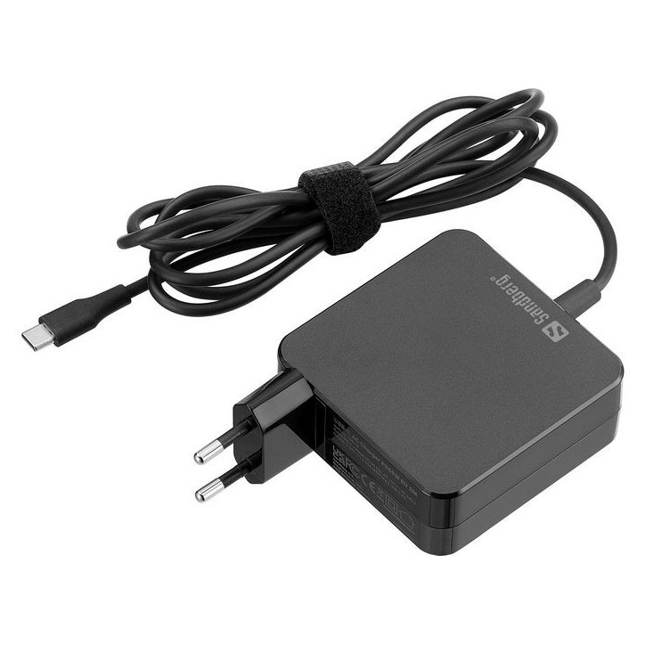 135-79 Sandberg USB-C AC Charger PD65W EU 2M 1 m