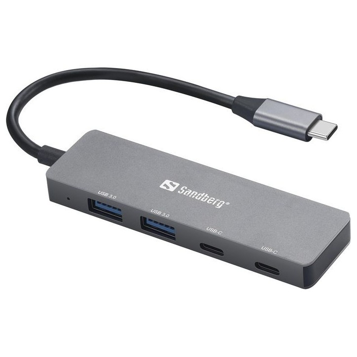136-50 Sandberg USB-C to 2xUSB-A 2xUSB-C Hub Round cable