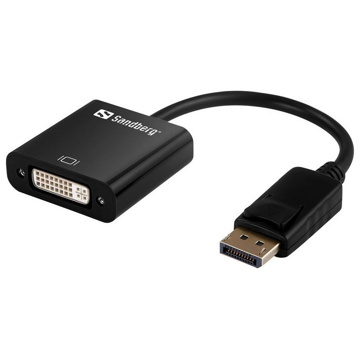 508-45 Sandberg Adapter DisplayPort to DVI NONE - Only use for non-battery items