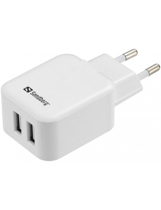 440-57 440-57 Sandberg AC Charger Dual USB 2.41A EU Black/White