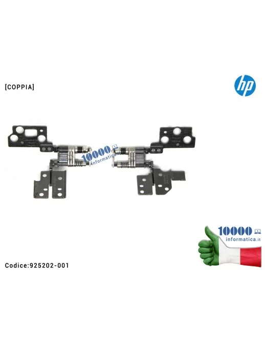 Cerniere Hinges LCD [COPPIA] HP 15-BP 15M-BP TPN-W127 TPN-W128  [R+L] 925202-001