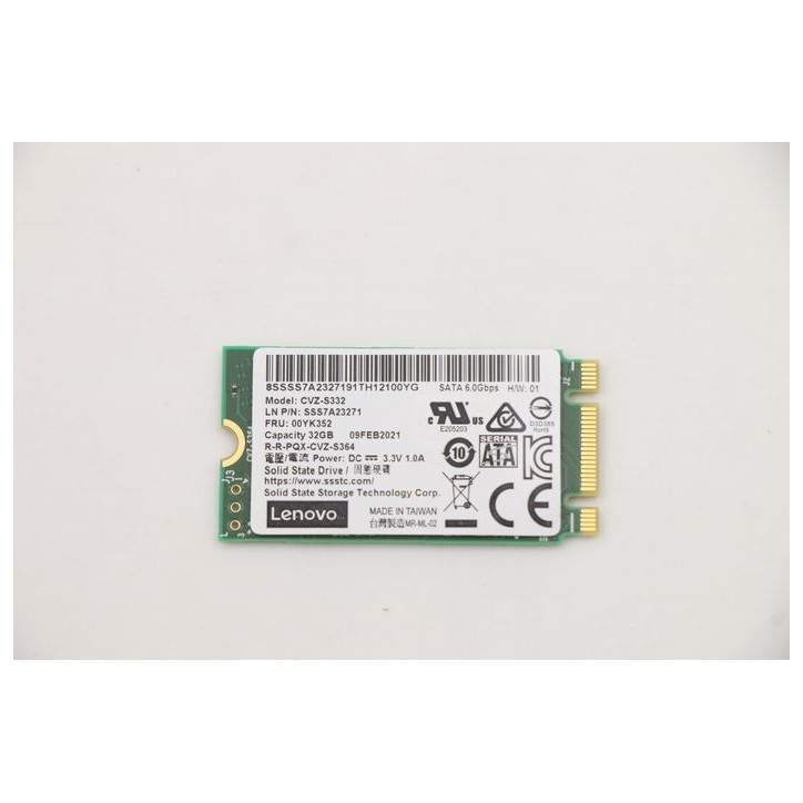 00YK352-RFB Lenovo 32GB SATA Boot M.2 SSD Card FRU5N21D67970 43201830
