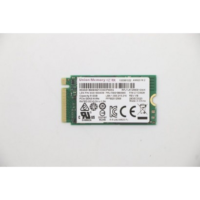 5SS1B60640 5SS1B60640 Lenovo M.2 SSD, 512GB capacity, PCIe 2242 interface, designed for high-speed data storage in desktop de...