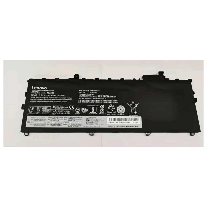 01AV431 Lenovo Battery Internal 3C 57WH 863531, 99112917 57 Wh
