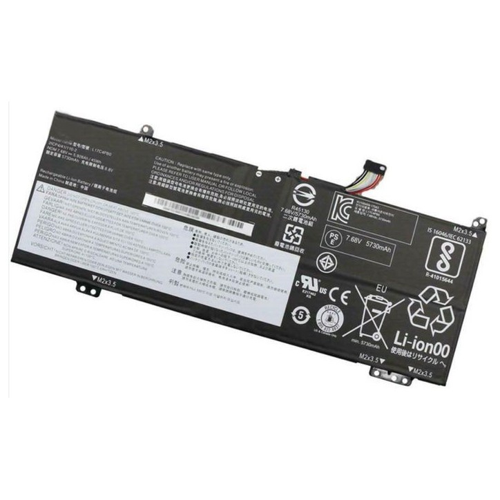 5B10Q16067 Lenovo Lithium-Ion battery, 4 cells, 7.68V voltage, 45Wh capacity, designed for Lenovo laptops, providing reliable po