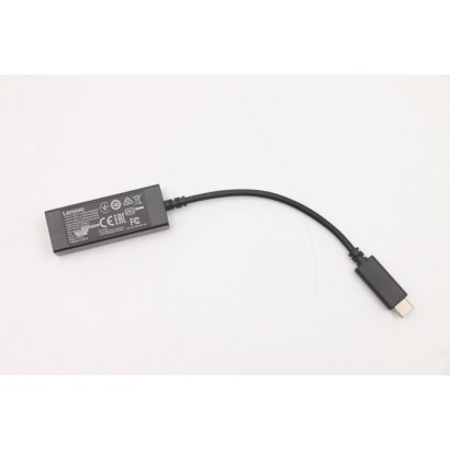 5C11E09636 5C11E09636 Lenovo USB-C to Ethernet adapter, connects USB-C notebooks to Gigabit Ethernet, supports hot plug, comp...
