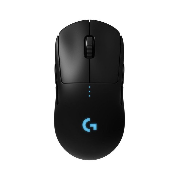 910-005273 Logitech PRO Wireless Gaming Mouse, RF Wireless, Lithium Polymer (LiPo), Black Polytetrafluoroethylene (PTFE)