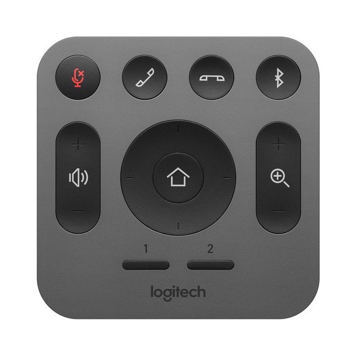 993-001389 Logitech Wireless Remote Control for MeetUp, RF, 3.25" 2