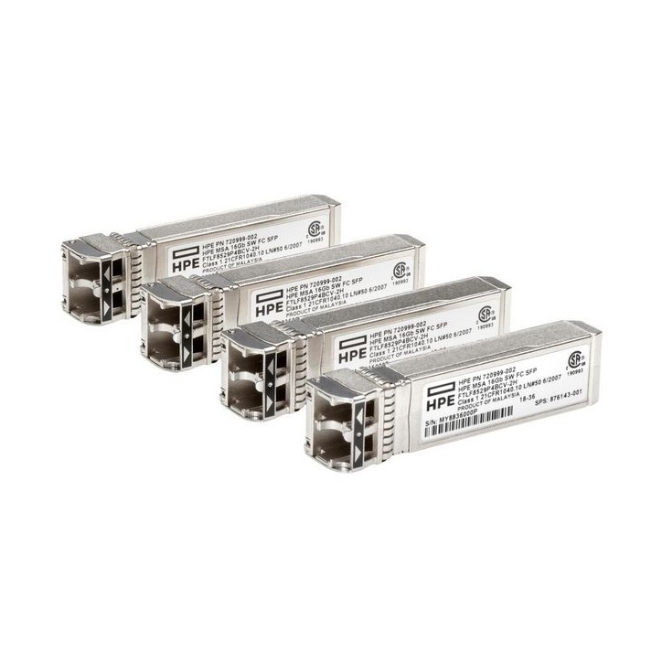 C8R23B-RFB Hewlett Packard Enterprise MSA 8Gb Short Wave Fibre Channel SFP 4-pack Transceiver MSA 2050 Storage, MSA 2052 Storage