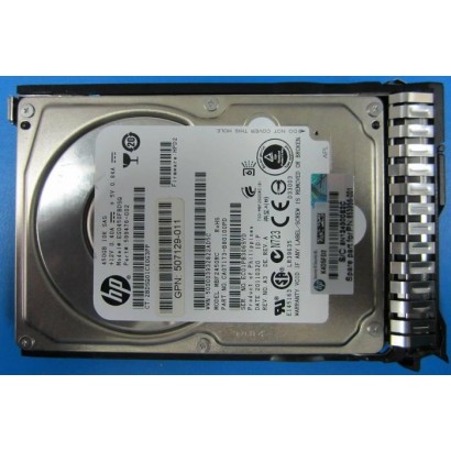 653956-001 Hewlett Packard Enterprise 450GB hot-plug dual-port SAS hard drive - 10,000 RPM, 6Gb/sec transfer rate, 2.5-inch smal
