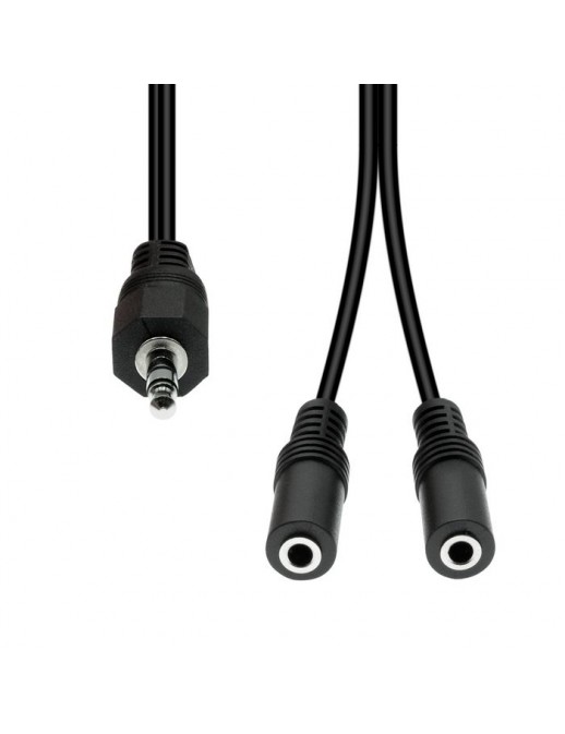 M32XM3F-002 ProXtend Mini-Jack 3-Pin Splitter Cable M-F Black 20cm 1059722 NONE - Only use for non-battery items