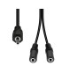 M32XM3F-002 M32XM3F-002 ProXtend Mini-Jack 3-Pin Splitter Cable M-F Black 20cm 1059722 NONE - Only use for non-battery items
