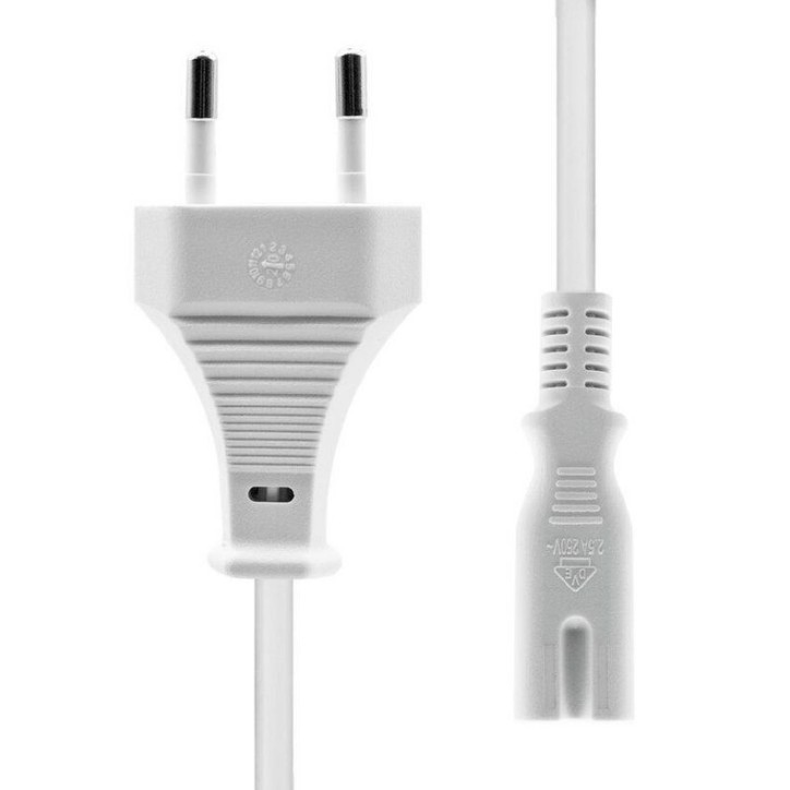PC-CC7-003W ProXtend Power Cord Euro to C7 3M White 832112 NONE - Only use for non-battery items