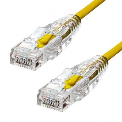 S-6AUTP-03Y S-6AUTP-03Y ProXtend Ultra Slim CAT6A U/UTP CU LSZH Ethernet Cable Yellow 3m 823764 NONE - Only use for non-batte...