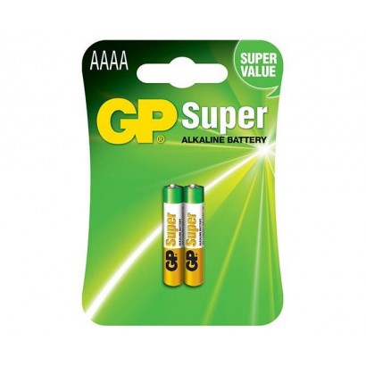 151023 GP Super Alkaline AAAA, 25A / LR61, 2-pack AAAA