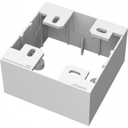 TC3 BACKBOX1G Vision 86x86x45mm, White White