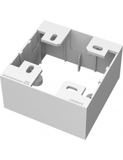 TC3 BACKBOX1G Vision 86x86x45mm, White White