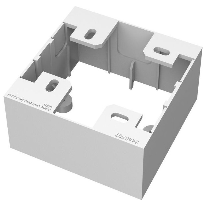 TC3 BACKBOX1G Vision 86x86x45mm, White White