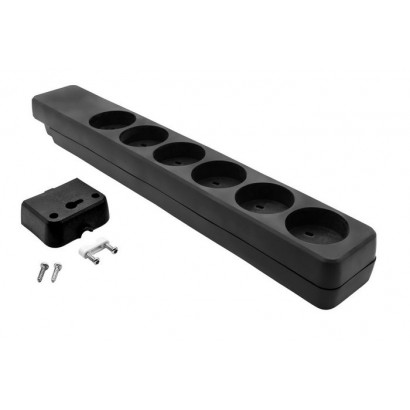 KIT6-0B ProXtend Danish IT Power Strip 6-way Black Black